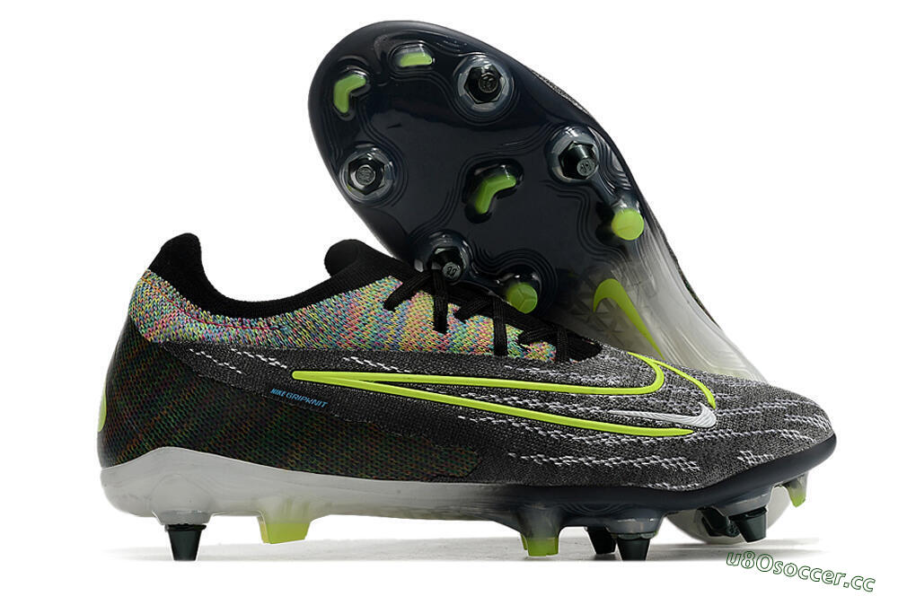 Men's Nike Phantom GX Elite SG Soft Ground Low-Tops Football Boots - Grey/Rainbow 2