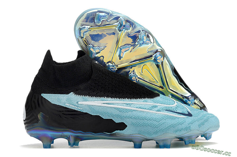 Men's Nike Phantom GX Elite FG Firm Ground High-Tops Football Boots - Blue/Black 2