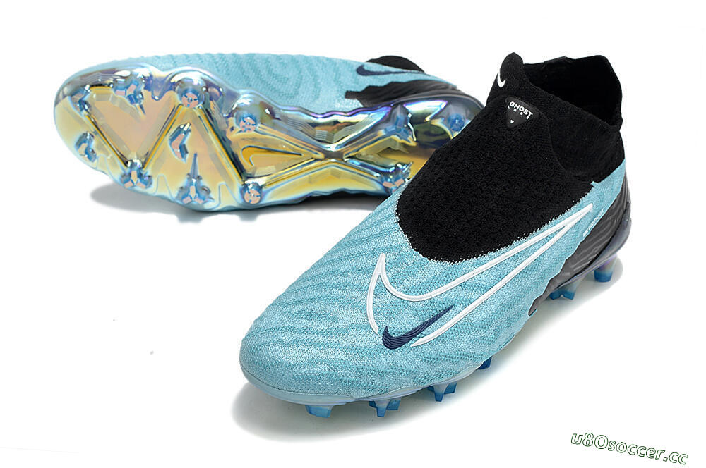 Men's Nike Phantom GX Elite FG Firm Ground High-Tops Football Boots - Blue/Black 3