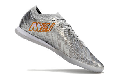 Men's Nike Air Zoom Mercurial Vapor 15 Elite IC Indoor & Futsal Low-Tops Football Shoes - Silver/Gold