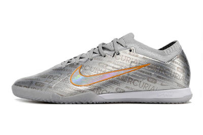 Men's Nike Air Zoom Mercurial Vapor 15 Elite IC Indoor & Futsal Low-Tops Football Shoes - Silver/Gold