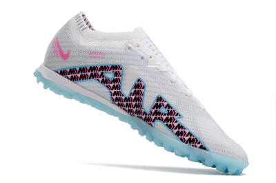 Men's Nike Air Zoom Mercurial Vapor 15 Elite TF Artificial Turf Low-Tops Football Shoes - White/Blue/Pink