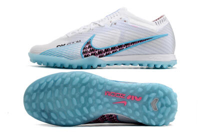 Men's Nike Air Zoom Mercurial Vapor 15 Elite TF Artificial Turf Low-Tops Football Shoes - White/Blue/Pink