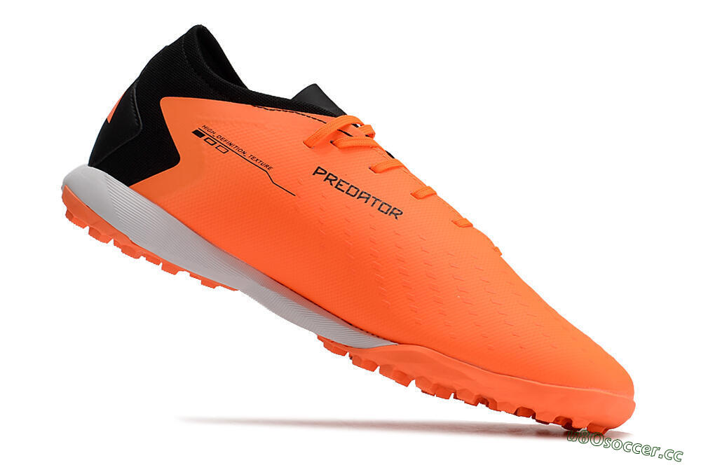 Men's Adidas Predator Accuracy.3 TF Artificial Turf Low-Tops Football Shoes - Orange/Black 4