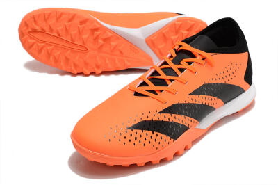 Men's Adidas Predator Accuracy.3 TF Artificial Turf Low-Tops Football Shoes - Orange/Black