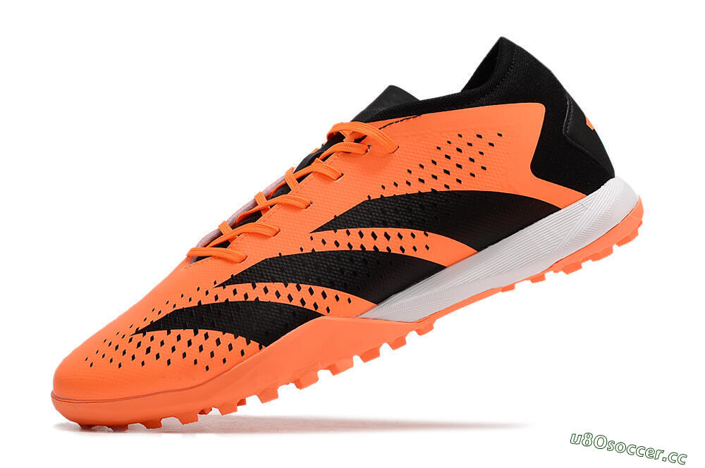 Men's Adidas Predator Accuracy.3 TF Artificial Turf Low-Tops Football Shoes - Orange/Black 5
