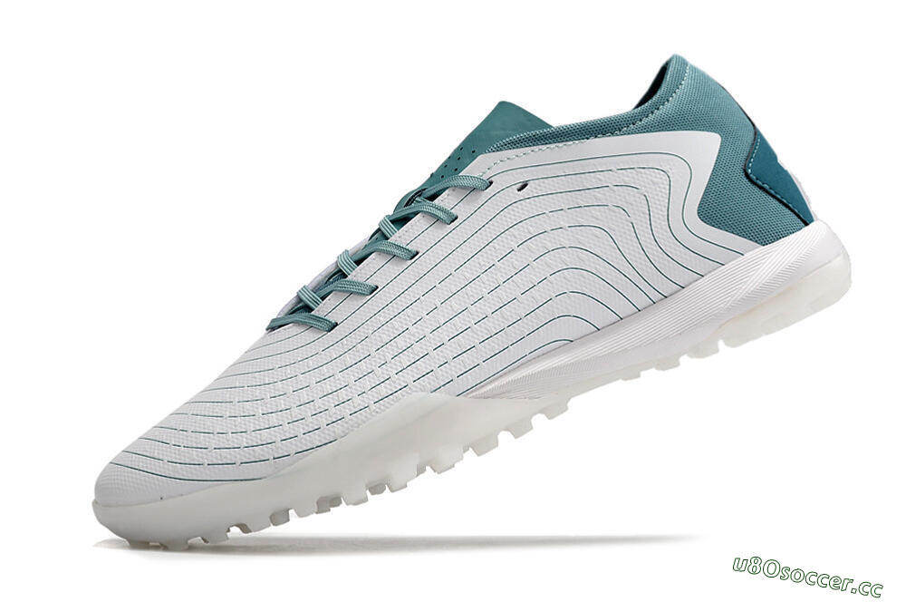 Men's Adidas Predator Accuracy.3 TF Artificial Turf Low-Tops Football Shoes - White/Green 5