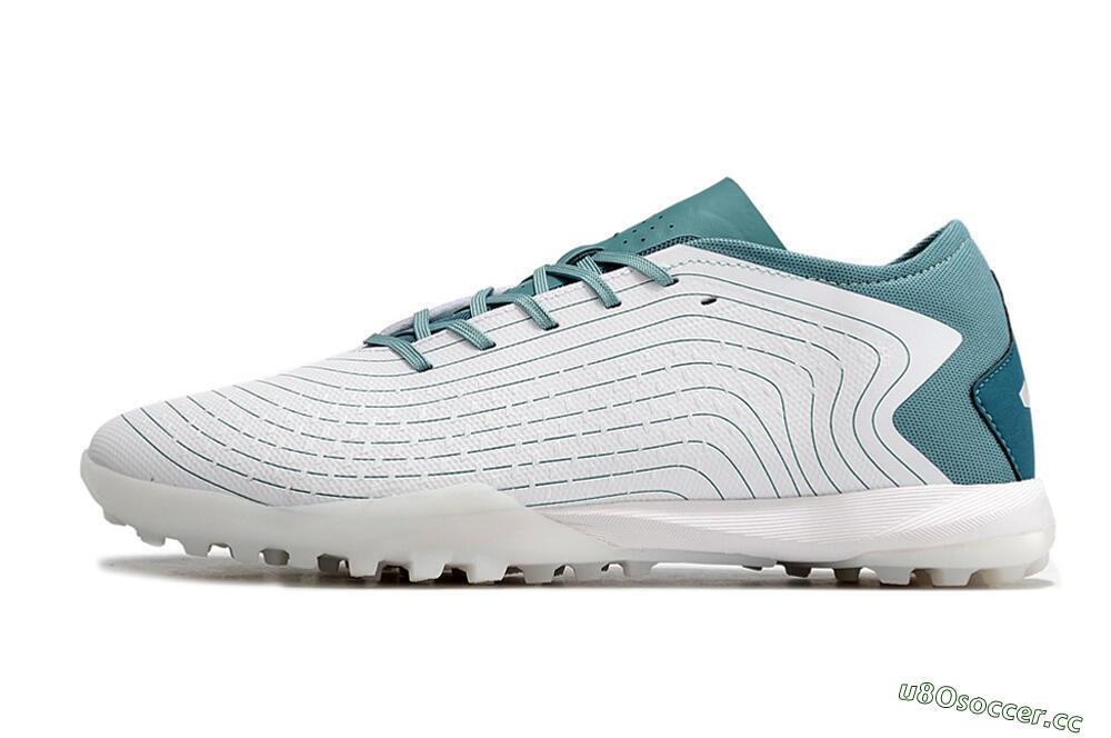 Men's Adidas Predator Accuracy.3 TF Artificial Turf Low-Tops Football Shoes - White/Green 0