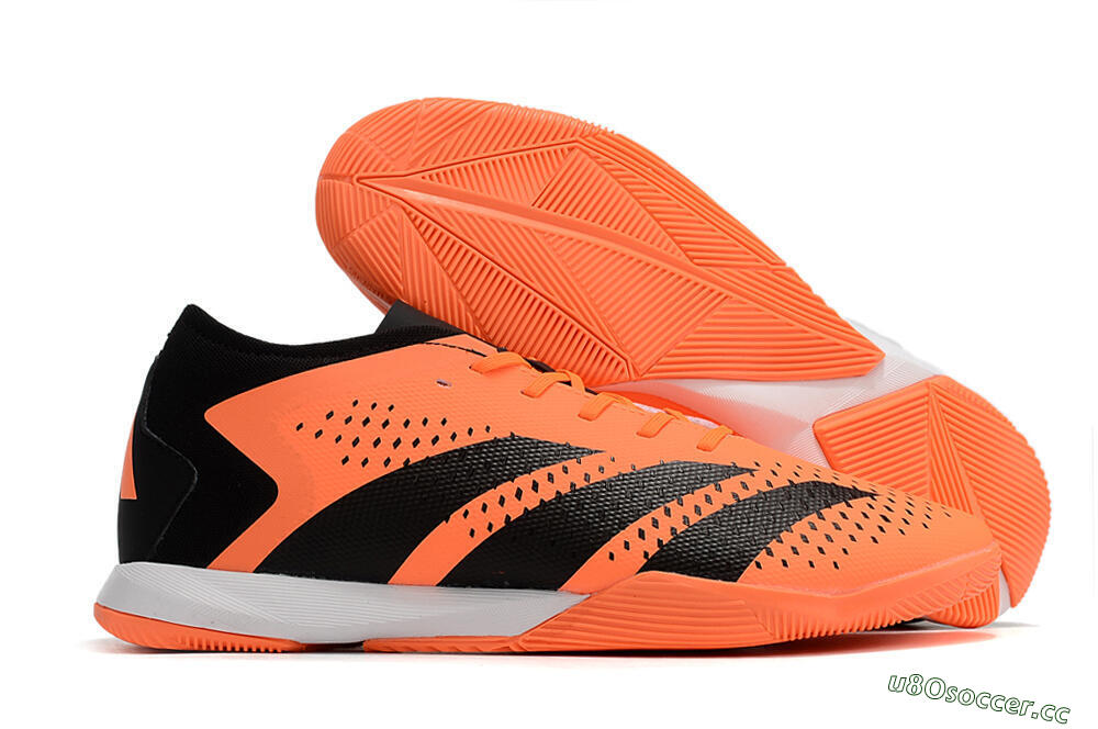 Men's Adidas Predator Accuracy.3 IC Indoor & Futsal Low-Tops Football Shoes - Orange/Black 2