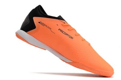 Men's Adidas Predator Accuracy.3 IC Indoor & Futsal Low-Tops Football Shoes - Orange/Black