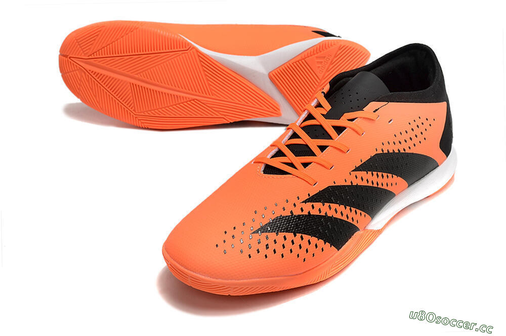 Men's Adidas Predator Accuracy.3 IC Indoor & Futsal Low-Tops Football Shoes - Orange/Black 3