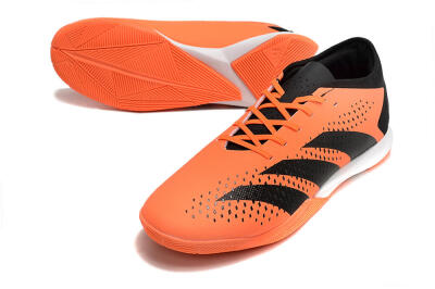 Men's Adidas Predator Accuracy.3 IC Indoor & Futsal Low-Tops Football Shoes - Orange/Black