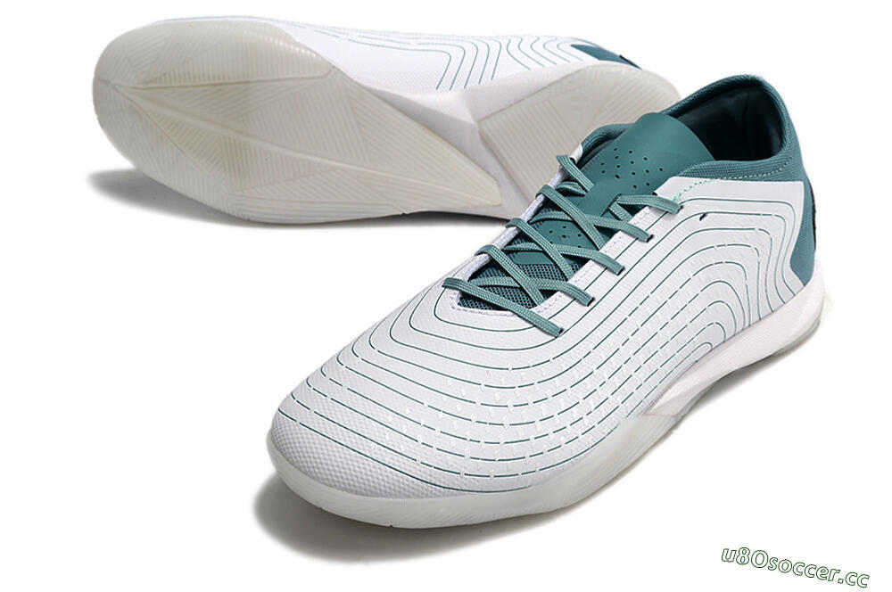 Men's Adidas Predator Accuracy.3 IC Indoor & Futsal Low-Tops Football Shoes - White/Blue 3