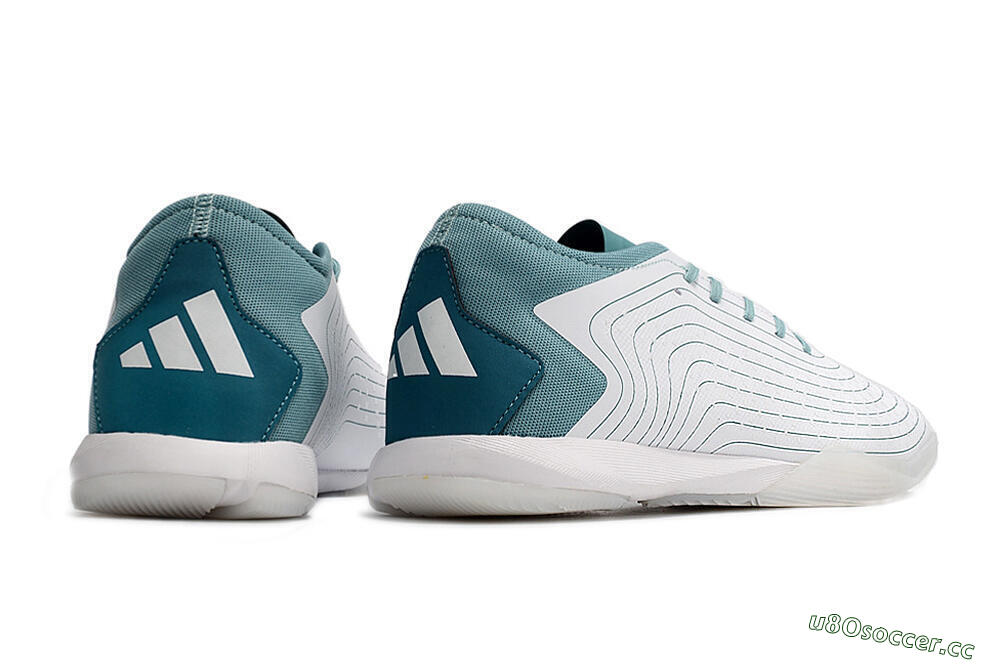 Men's Adidas Predator Accuracy.3 IC Indoor & Futsal Low-Tops Football Shoes - White/Blue 6