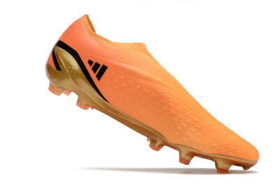 Men's Adidas X Speedportal+ FG Firm Ground Low-Tops Football Boots - Orange/Black/Gold
