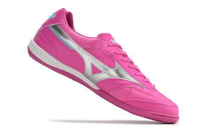 Men's Mizuno Morelia Sala Japn IC Indoor & Futsal Low-Tops Football Shoes - Pink/Silver