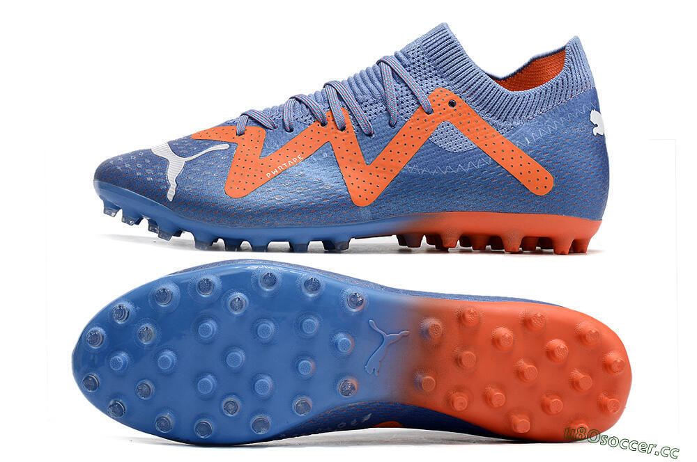 Men's Puma Future Ultimate MG Multi Ground Low-Tops Football Boots - Blue/Orange/White 1