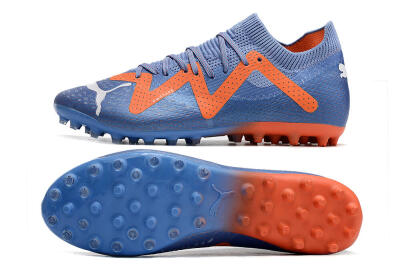 Men's Puma Future Ultimate MG Multi Ground Low-Tops Football Boots - Blue/Orange/White