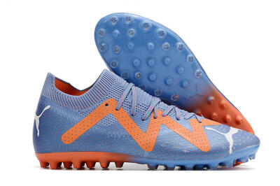 Men's Puma Future Ultimate MG Multi Ground Low-Tops Football Boots - Blue/Orange/White