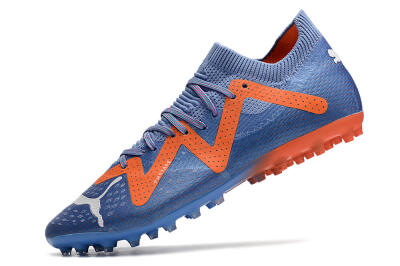 Men's Puma Future Ultimate MG Multi Ground Low-Tops Football Boots - Blue/Orange/White