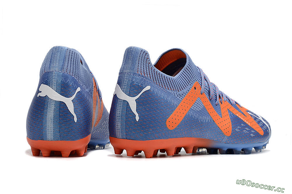 Men's Puma Future Ultimate MG Multi Ground Low-Tops Football Boots - Blue/Orange/White 6