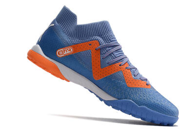Men's Puma Future Ultimate TF Artificial Turf Low-Tops Football Shoes - Blue/Orange/White