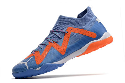 Men's Puma Future Ultimate TF Artificial Turf Low-Tops Football Shoes - Blue/Orange/White