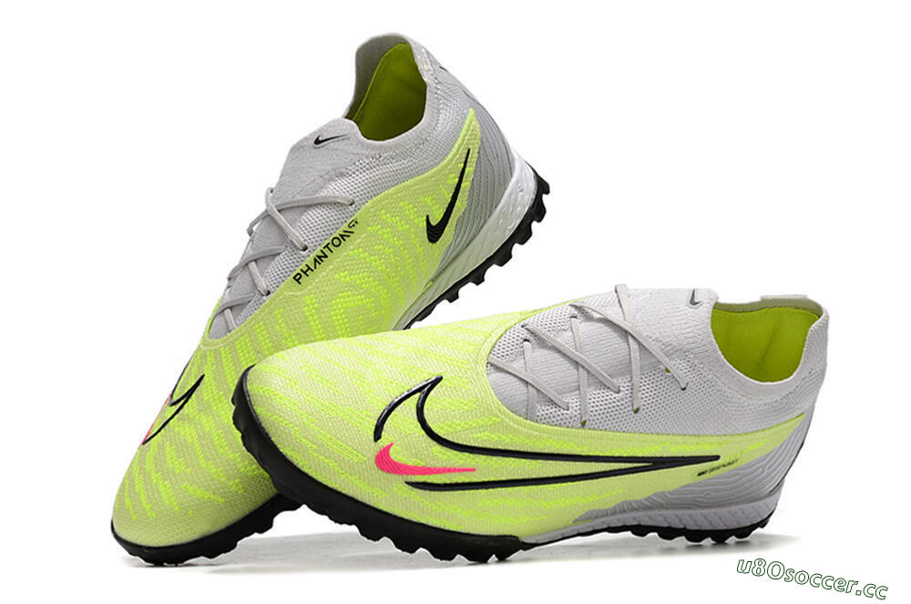 Unisex Nike Phantom GX Elite TF Artificial Turf Low-Tops Football Shoes - Grey/Yellow/Black 5