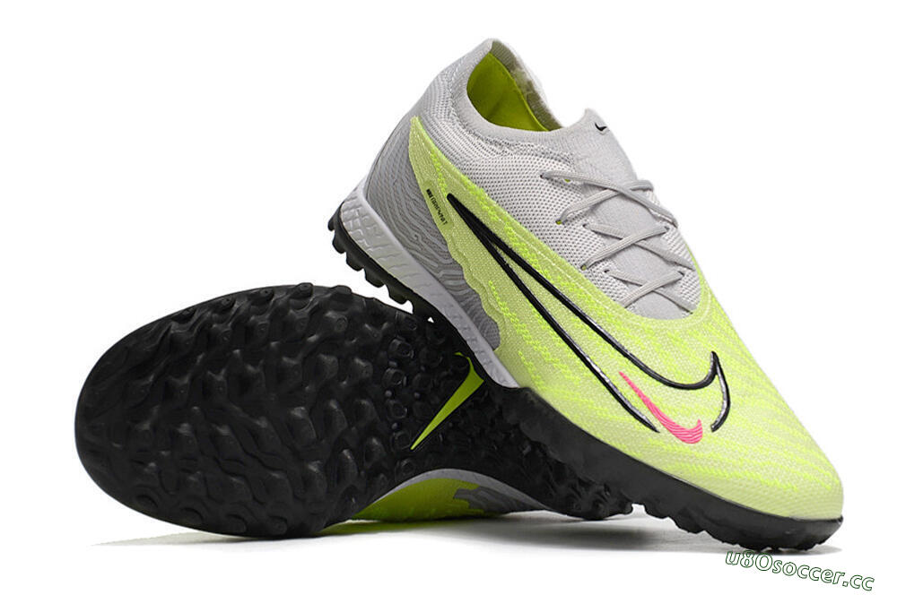 Unisex Nike Phantom GX Elite TF Artificial Turf Low-Tops Football Shoes - Grey/Yellow/Black 4