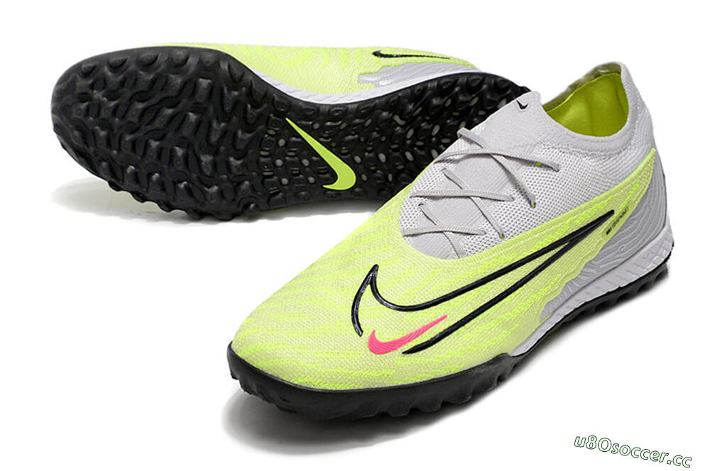 Unisex Nike Phantom GX Elite TF Artificial Turf Low-Tops Football Shoes - Grey/Yellow/Black 3