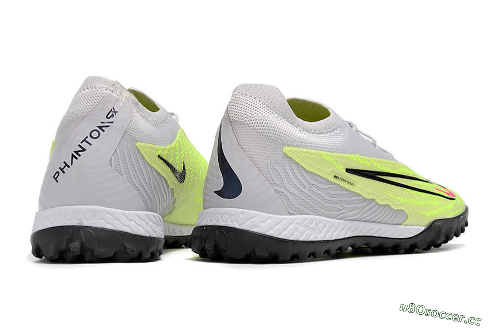 Unisex Nike Phantom GX Elite TF Artificial Turf Low-Tops Football Shoes - Grey/Yellow/Black 8