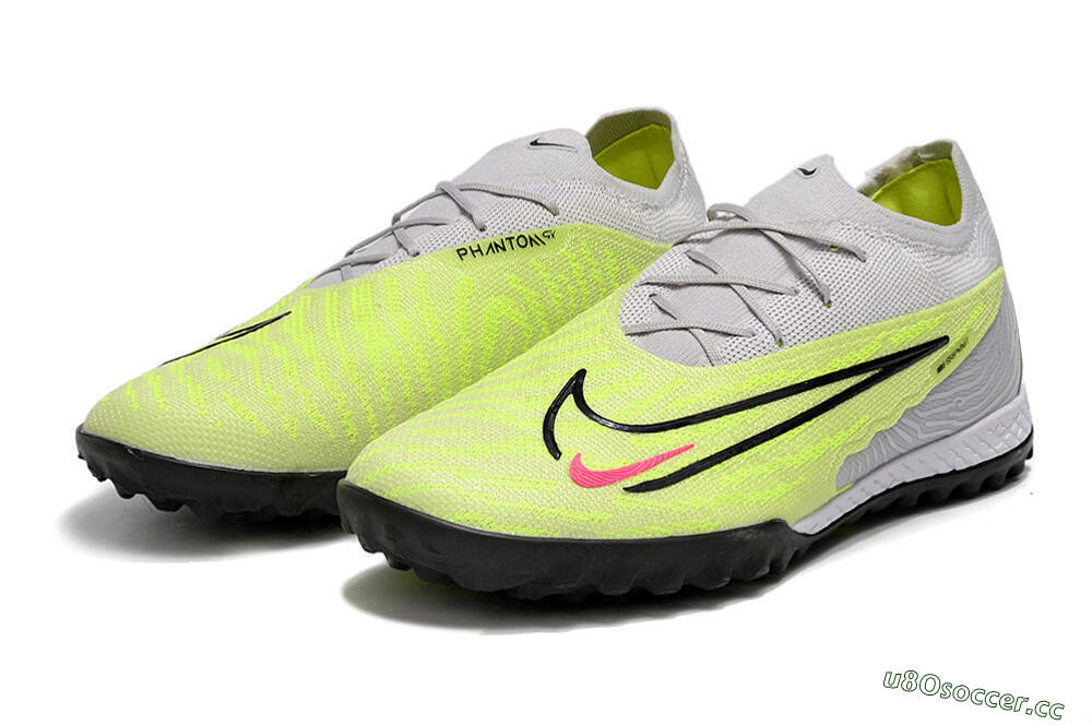 Unisex Nike Phantom GX Elite TF Artificial Turf Low-Tops Football Shoes - Grey/Yellow/Black 9