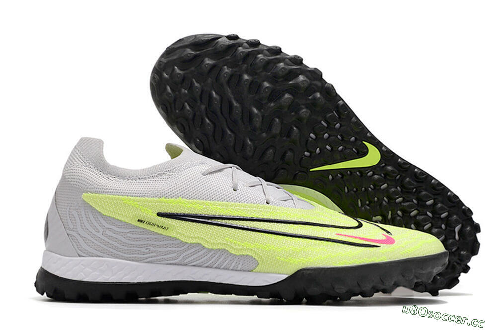 Unisex Nike Phantom GX Elite TF Artificial Turf Low-Tops Football Shoes - Grey/Yellow/Black 2