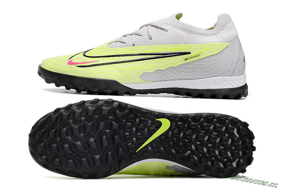 Unisex Nike Phantom GX Elite TF Artificial Turf Low-Tops Football Shoes - Grey/Yellow/Black 1