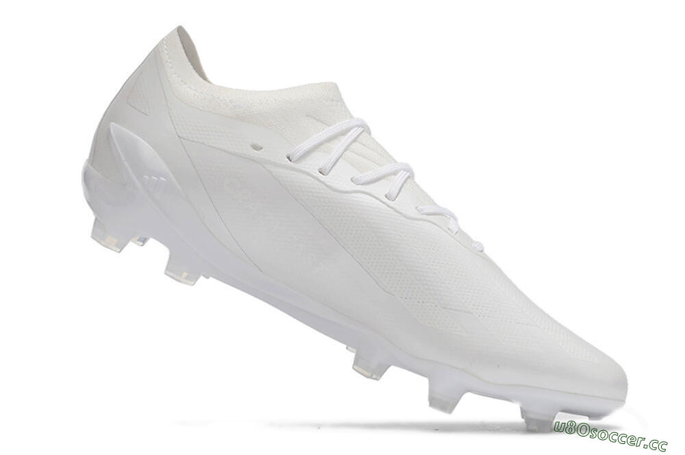 Men's Adidas X Speedportal.1 FG Firm Ground Low-Tops Football Boots - White/White 4