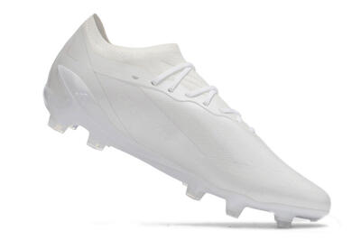 Men's Adidas X Speedportal.1 FG Firm Ground Low-Tops Football Boots - White/White