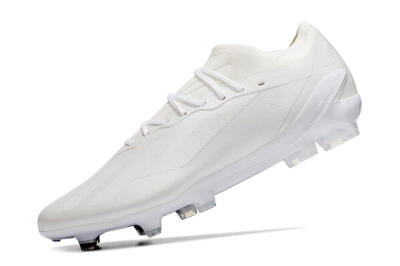 Men's Adidas X Speedportal.1 FG Firm Ground Low-Tops Football Boots - White/White
