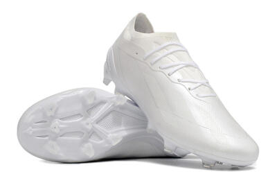 Men's Adidas X Speedportal.1 FG Firm Ground Low-Tops Football Boots - White/White