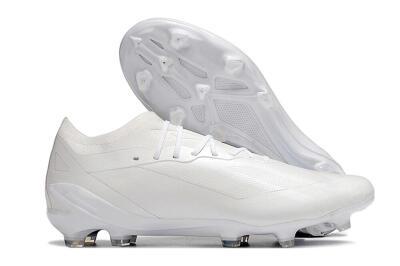 Men's Adidas X Speedportal.1 FG Firm Ground Low-Tops Football Boots - White/White