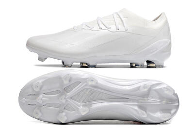 Men's Adidas X Speedportal.1 FG Firm Ground Low-Tops Football Boots - White/White