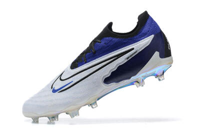 Men's Nike Phantom GX Elite FG Firm Ground Low-Tops Football Boots - White/Blue/Black