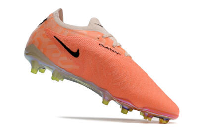 Men's Nike Phantom GX Elite FG Firm Ground Low-Tops Football Boots - Orange/Black/Sliver