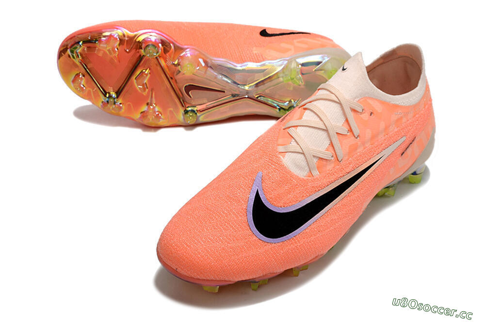 Men's Nike Phantom GX Elite FG Firm Ground Low-Tops Football Boots - Orange/Black/Sliver 3