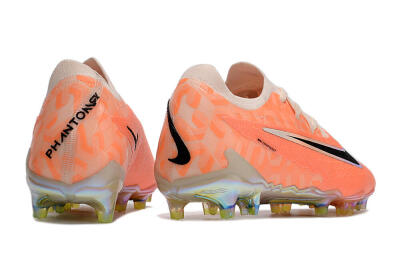 Men's Nike Phantom GX Elite FG Firm Ground Low-Tops Football Boots - Orange/Black/Sliver