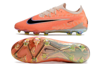 Men's Nike Phantom GX Elite FG Firm Ground Low-Tops Football Boots - Orange/Black/Sliver