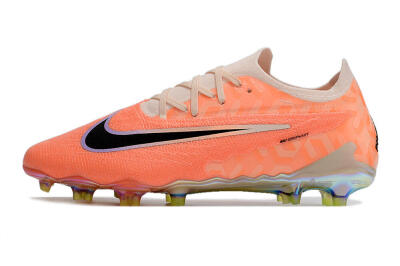 Men's Nike Phantom GX Elite FG Firm Ground Low-Tops Football Boots - Orange/Black/Sliver