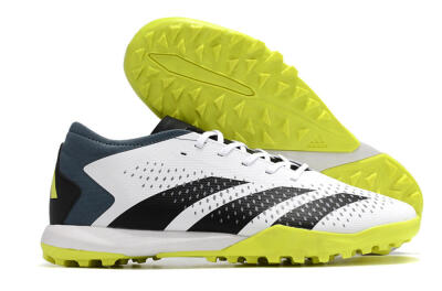 Men's Adidas Predator Accuracy.3 TF Artificial Turf Low-Tops Football Shoes - White/Black/Blue