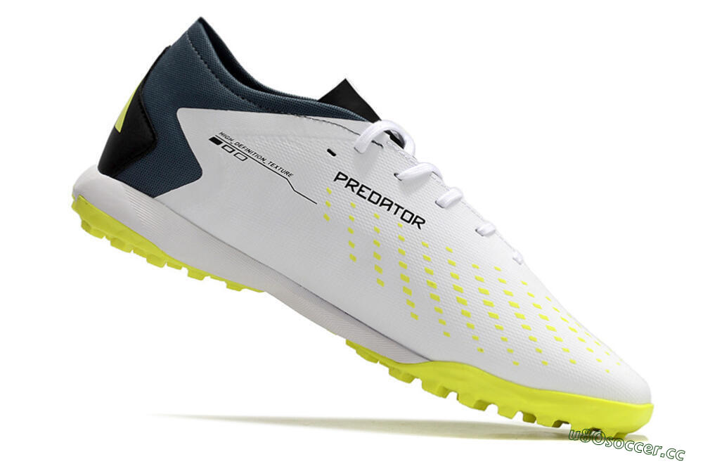 Men's Adidas Predator Accuracy.3 TF Artificial Turf Low-Tops Football Shoes - White/Black/Blue 4