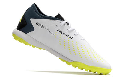 Men's Adidas Predator Accuracy.3 TF Artificial Turf Low-Tops Football Shoes - White/Black/Blue