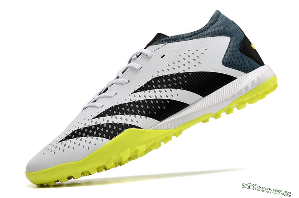 Men's Adidas Predator Accuracy.3 TF Artificial Turf Low-Tops Football Shoes - White/Black/Blue 5
